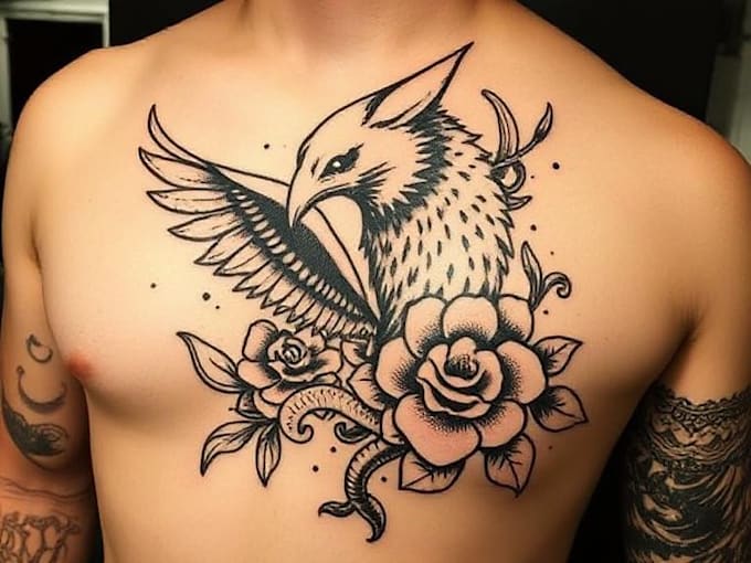 create any design in traditional tattoo or old school style