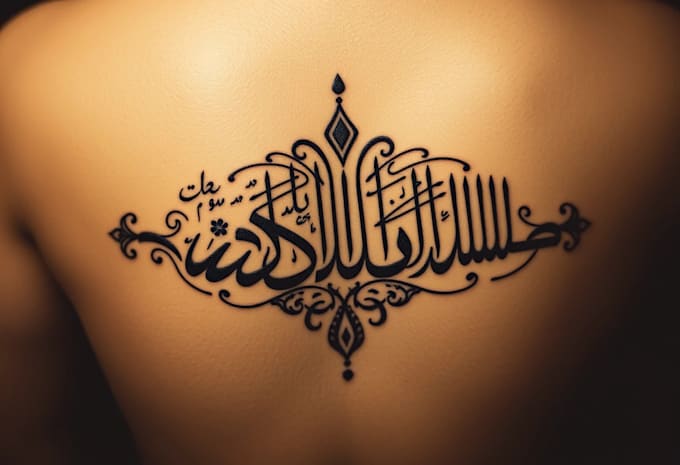 custom arabic persian calligraphy tattoo