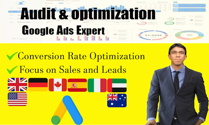audit, optimize and manage your google ads adwords PPC campaigns as SEM expert