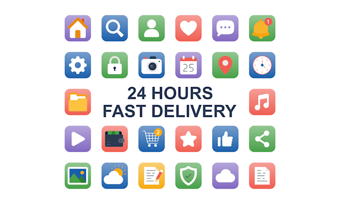 design unique custom icons in 24 hours