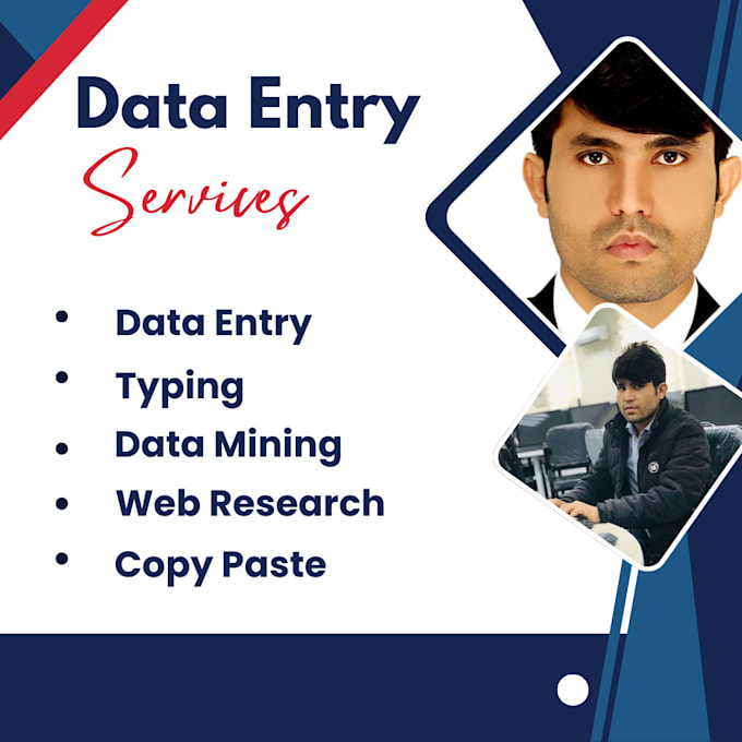 do data entry, typing, copy paste professionally