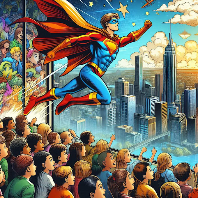 draw your favorite superhero character and comic