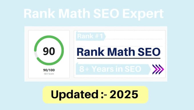 set up rank math SEO with 90 score