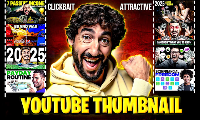 design youtube thumbnails in premium quality