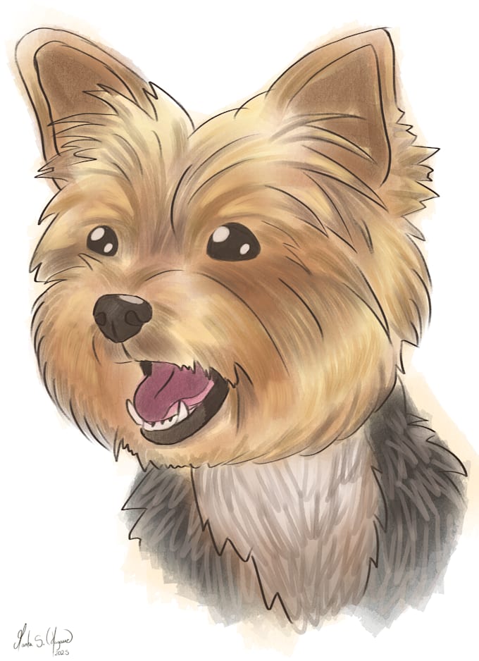 draw a portrait of your pet