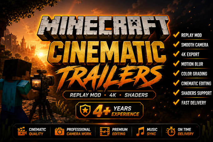 create a cinematic minecraft trailer using replay mod