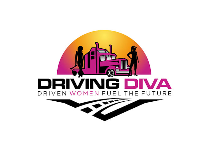 design modern driving diva industrial logo