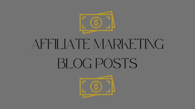 write an article with your affiliate marketing links