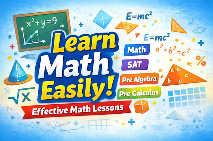 be your expert math tutor for middle school, high school, and sat prep