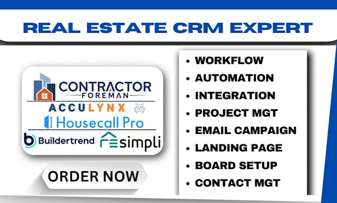 setup resimpli contractor foreman housecallpro buildertrend acculynx idempiere