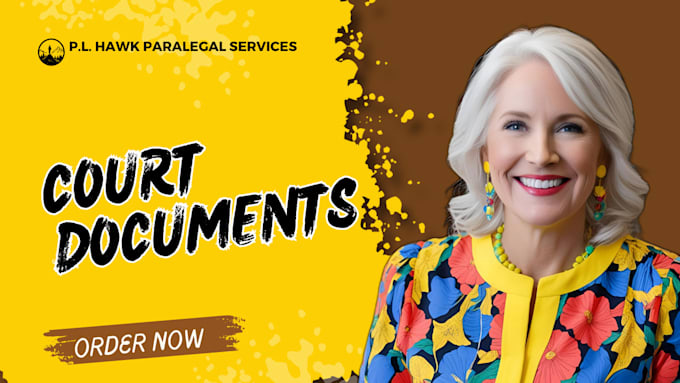 Draft professional court documents pleadings motions affidavits