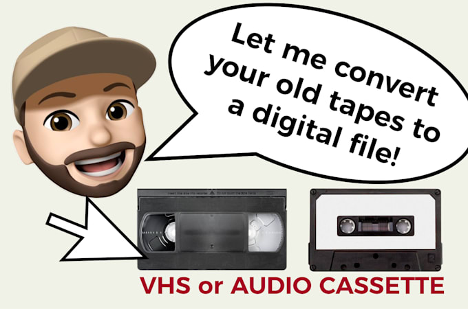 transfer vhs or audio tapes to digital