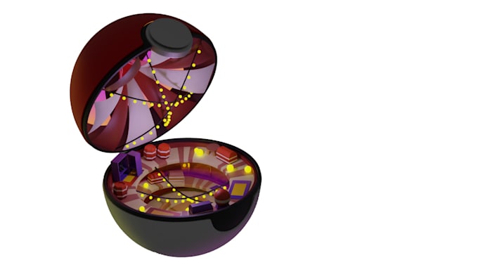 create the inside of a pokeball