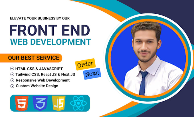 be front end website developer, react tailwind developer, javascript developer