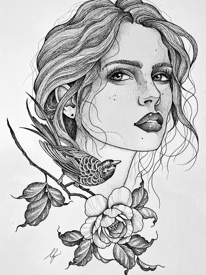 create a beautiful watercolor flowers tattoo design
