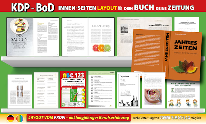 buch formatierung layout satz buchseiten gestaltung innenteil text kdp bod