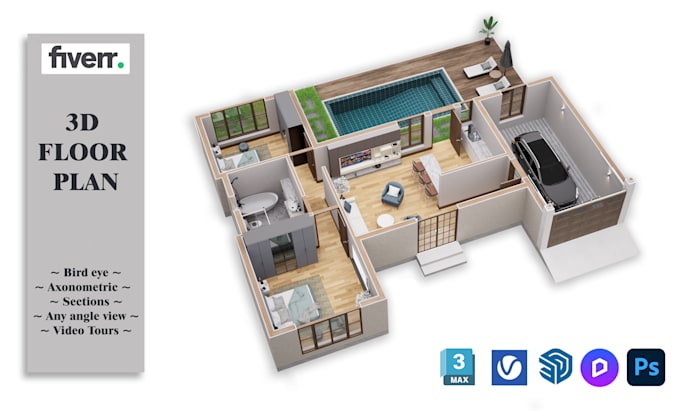 convert your 2d floor plan to a 3d floor plan fast and quality