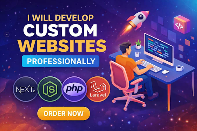 build a modern custom website with a clean and responsive design