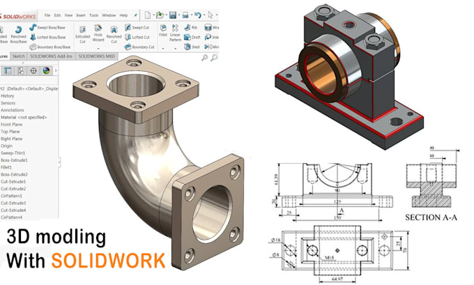 creative solidworks 3d models for engineering projects