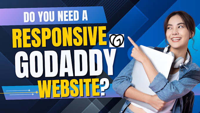 build or develop a professional and responsive godaddy website redesign website