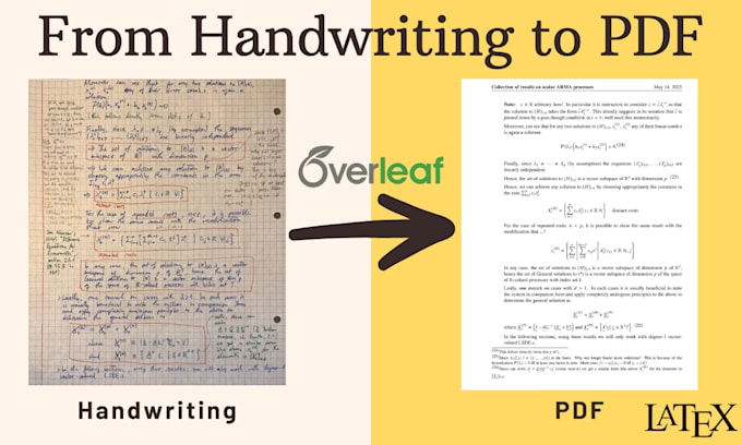convert messy notes into professional latex files