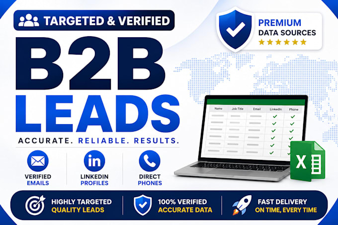 provide verified b2b leads with email and linkedin details