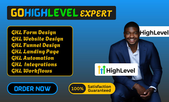 professionally design dfy gohighlevel website ghl funnels ghl forms