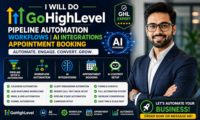 do gohighlevel pipeline automation workflows ai integrations appointment booking