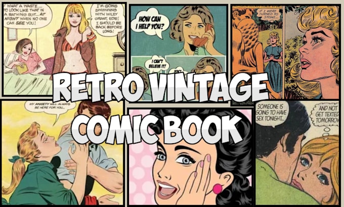 Draw a retro comic retro vintage comic vintage comic comic cover retro ...