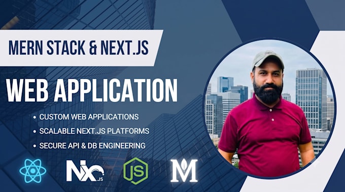 a scalable nextjs website or mern stack web application