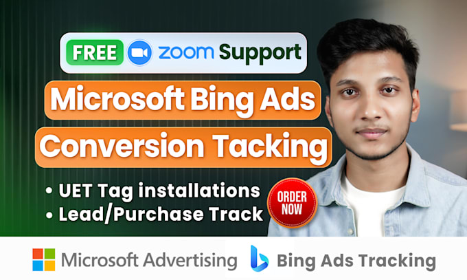 setup microsoft bing uet tag and conversion tracking via GTM