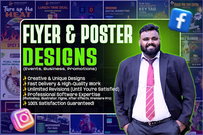 Design professional social media poster, banner, creative ads for your ...