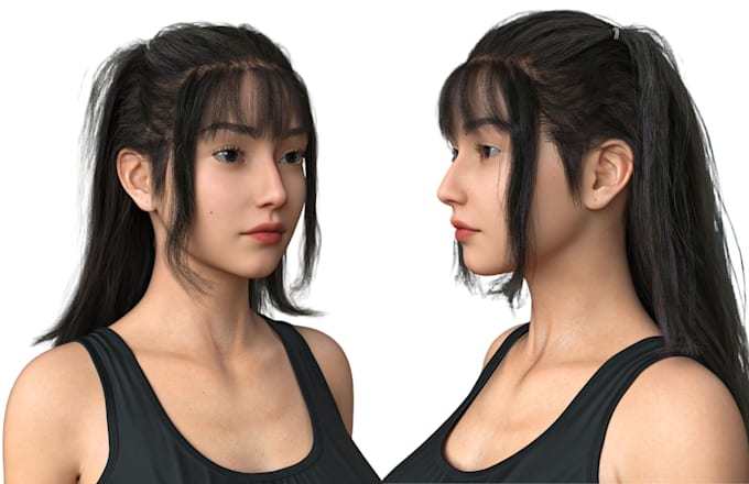 3d realistic daz character model for daz studio genesis 8 or genesis 9 in zbrush