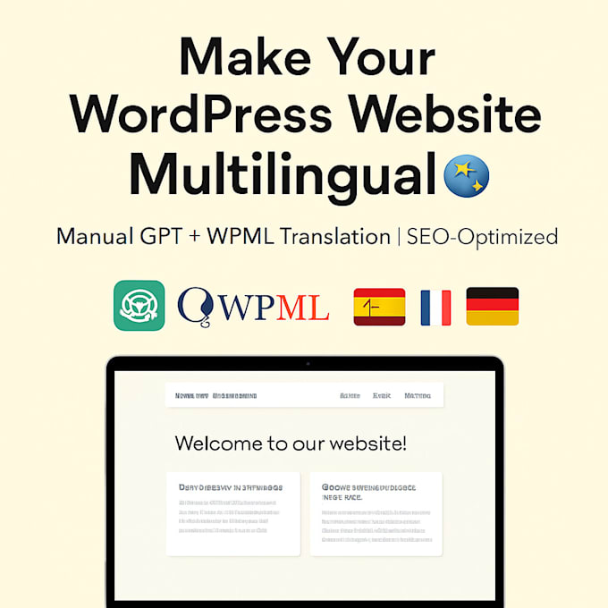 provide wordpress website multilingual services using gpt4 and wpml