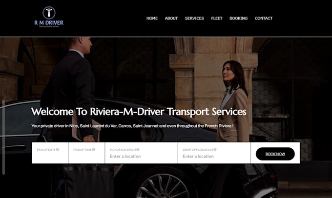 build taxi booking website, chauffeur, limousine, vtc, black car website