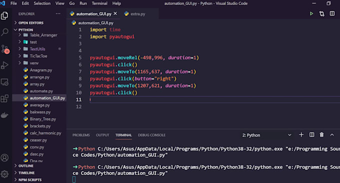 develop task automation bot, web automation bot, scrapping bot