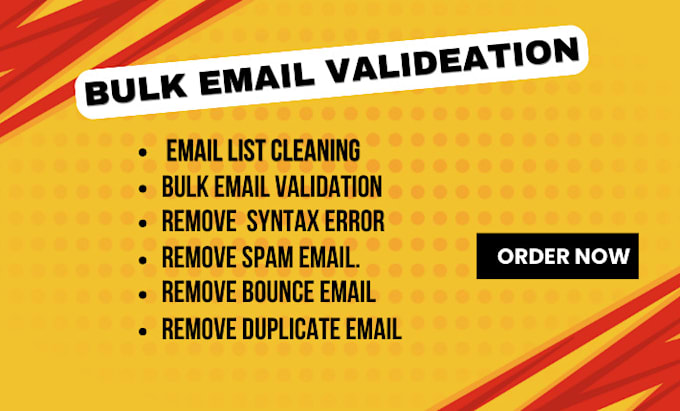 provide bulk email validation and a transmitted email list