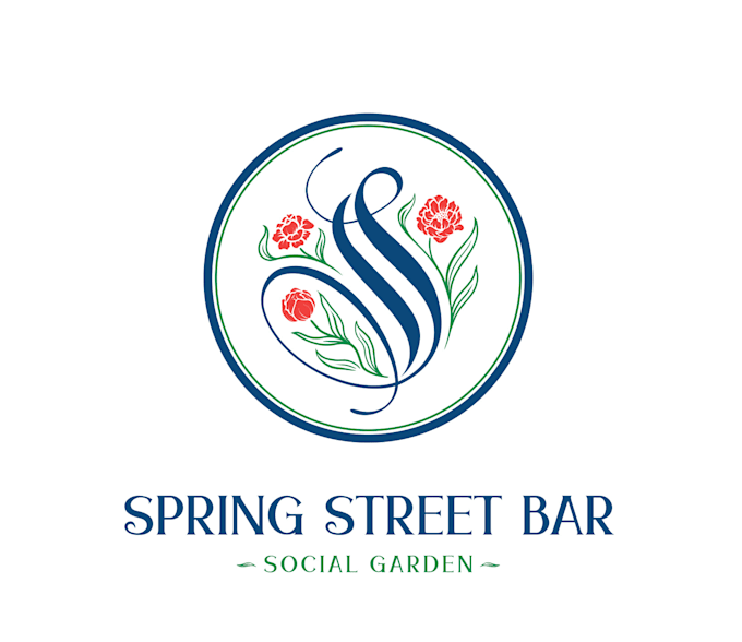 design unique spring street bar logo