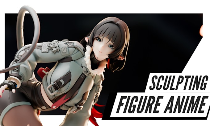 create high quality anime figure sculpting for 3d printing