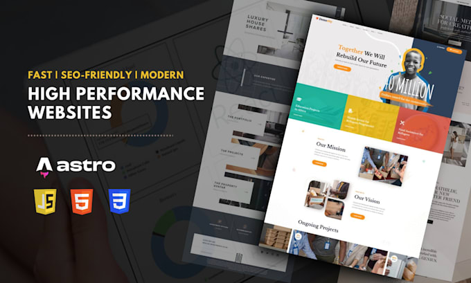 develop a high performance static site using astro js