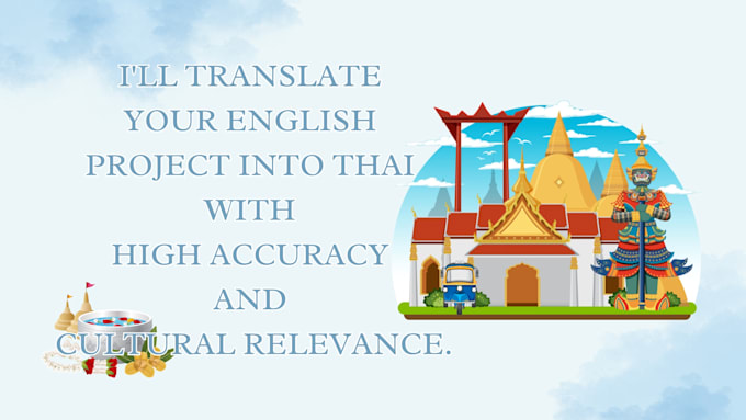 provide translation services from english to thai