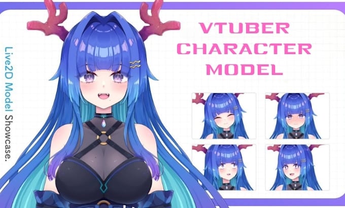 design live2d vtuber model or anime rig model live2d for vtuber live2d rigging