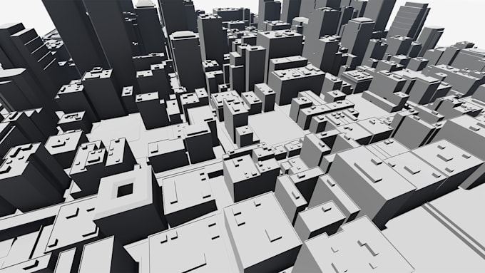 make low poly city models