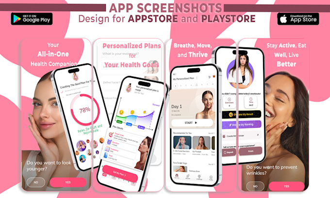 design the best app store and play store screenshot designs