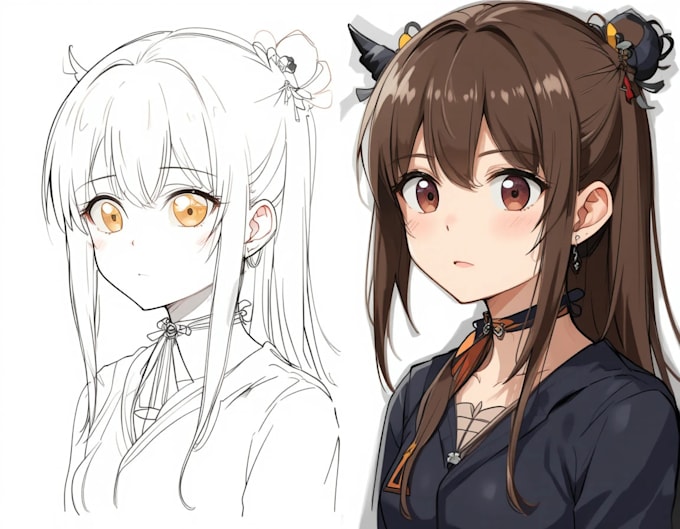 draw cartoon anime character art