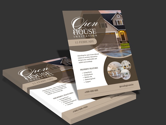 create professional real estate flyers, brochures, banners