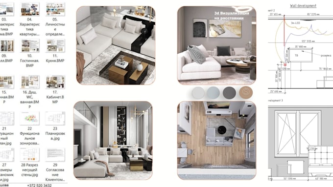 create photorealistic 3d design interior, panorama, tour mp4