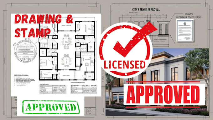 Draw and stamp usa architectural and construction floor plan mep for ...