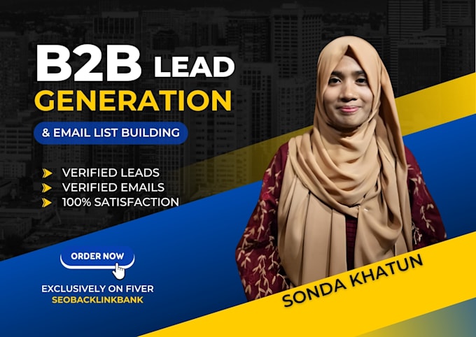 do b2b lead generation and email scrapping for any industry
