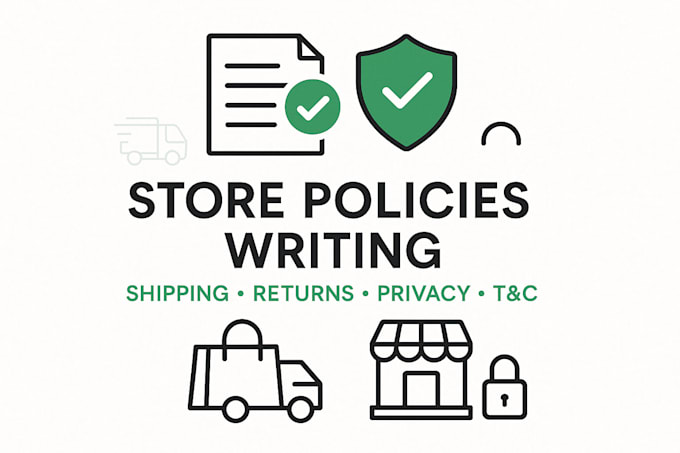write about us shipping return privacy policy terms and condition for your store